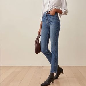 Reformation- Liza Ultra High Rise Straight Jeans